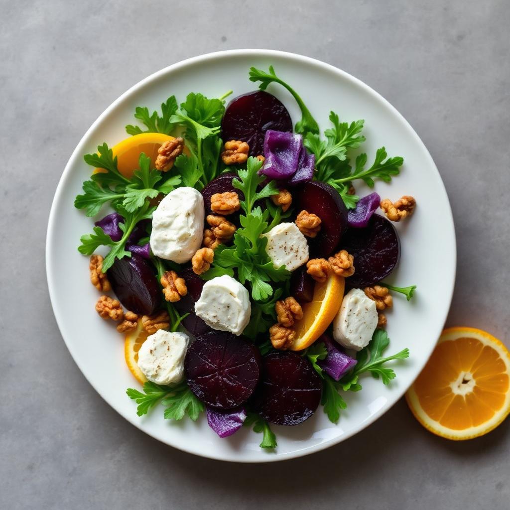Roasted Beet & Goat Cheese Salad